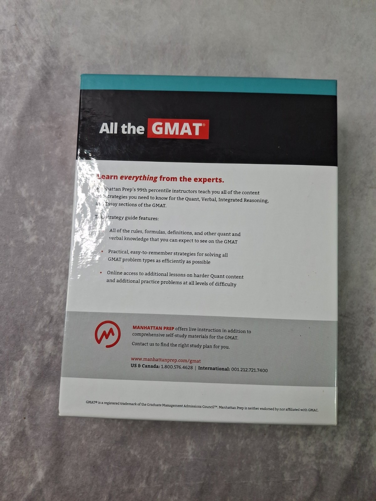 Manhattan Prep All The GMAT Strategy Guide Series (Quant, Verbal, IR/Essay)
