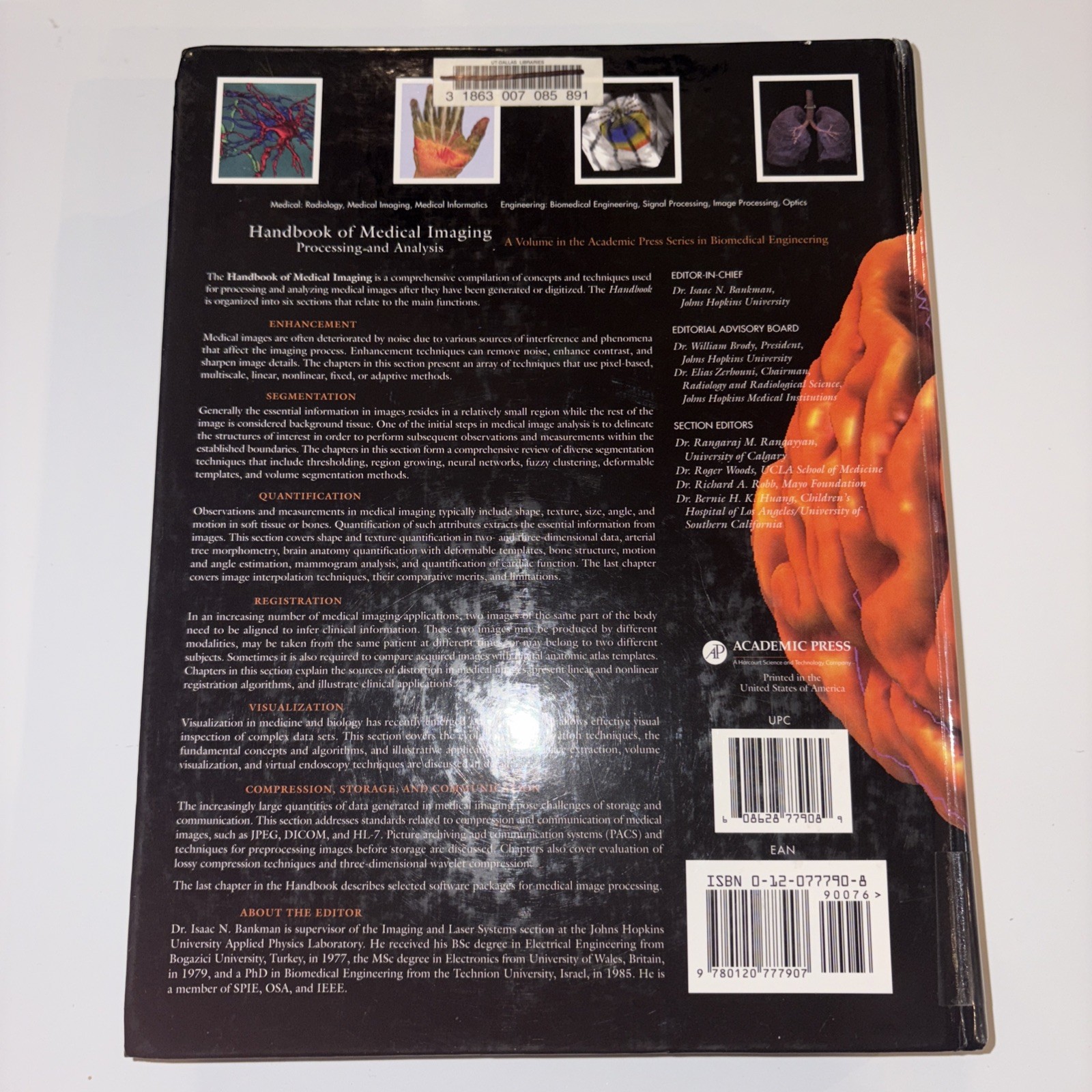 Biomedical Engineering Ser.: Handbook of Medical Imaging : Processing and…