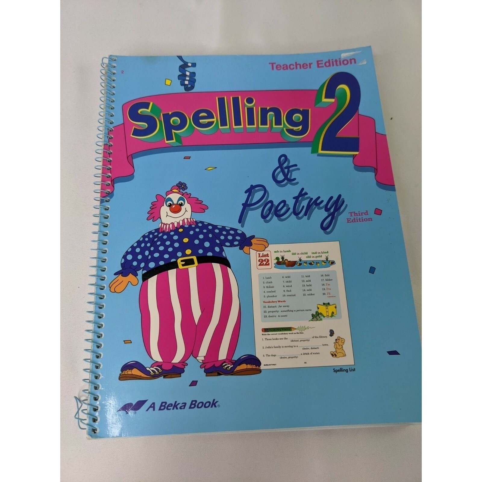 A Beka Spelling and Poetry 2 Teachers Edition 3rd Ed #2