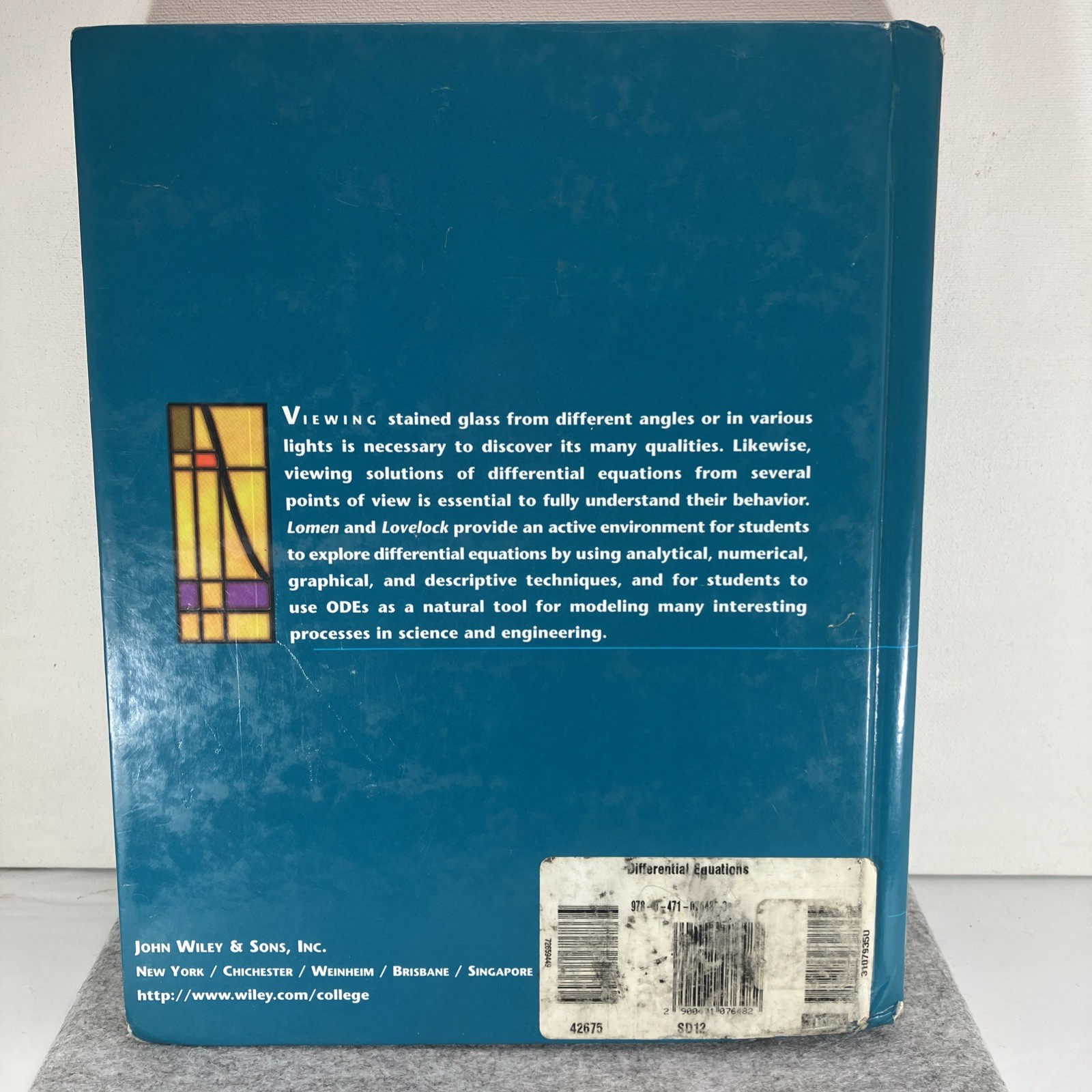 Differential Equations Graphics, Models, Data by Lomen & Lovelock 1999 Hardcover