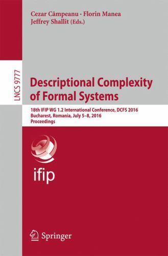 Descriptional Complexity of Formal Systems : 18th Ifip Wg 1.2 International C…