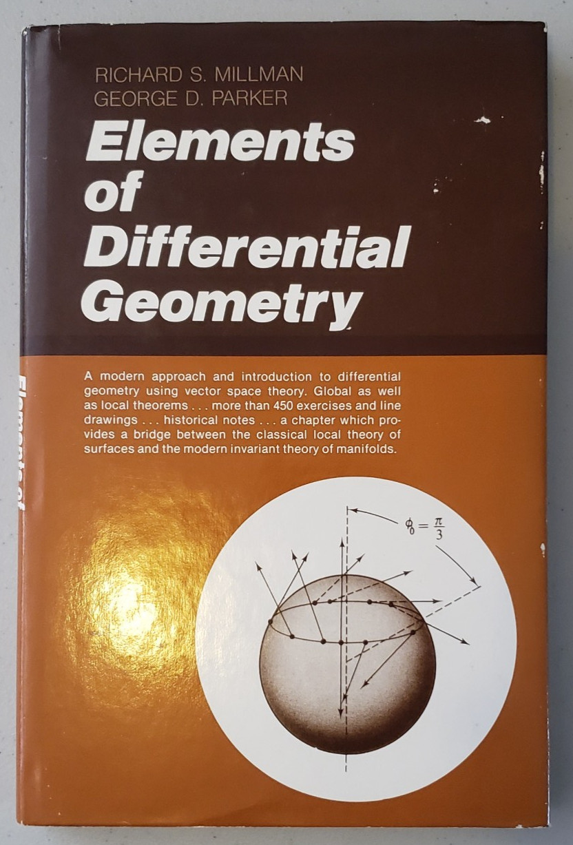 Elements of Differential Geometry by Richard Millman & George Parker 1977 1st Ed