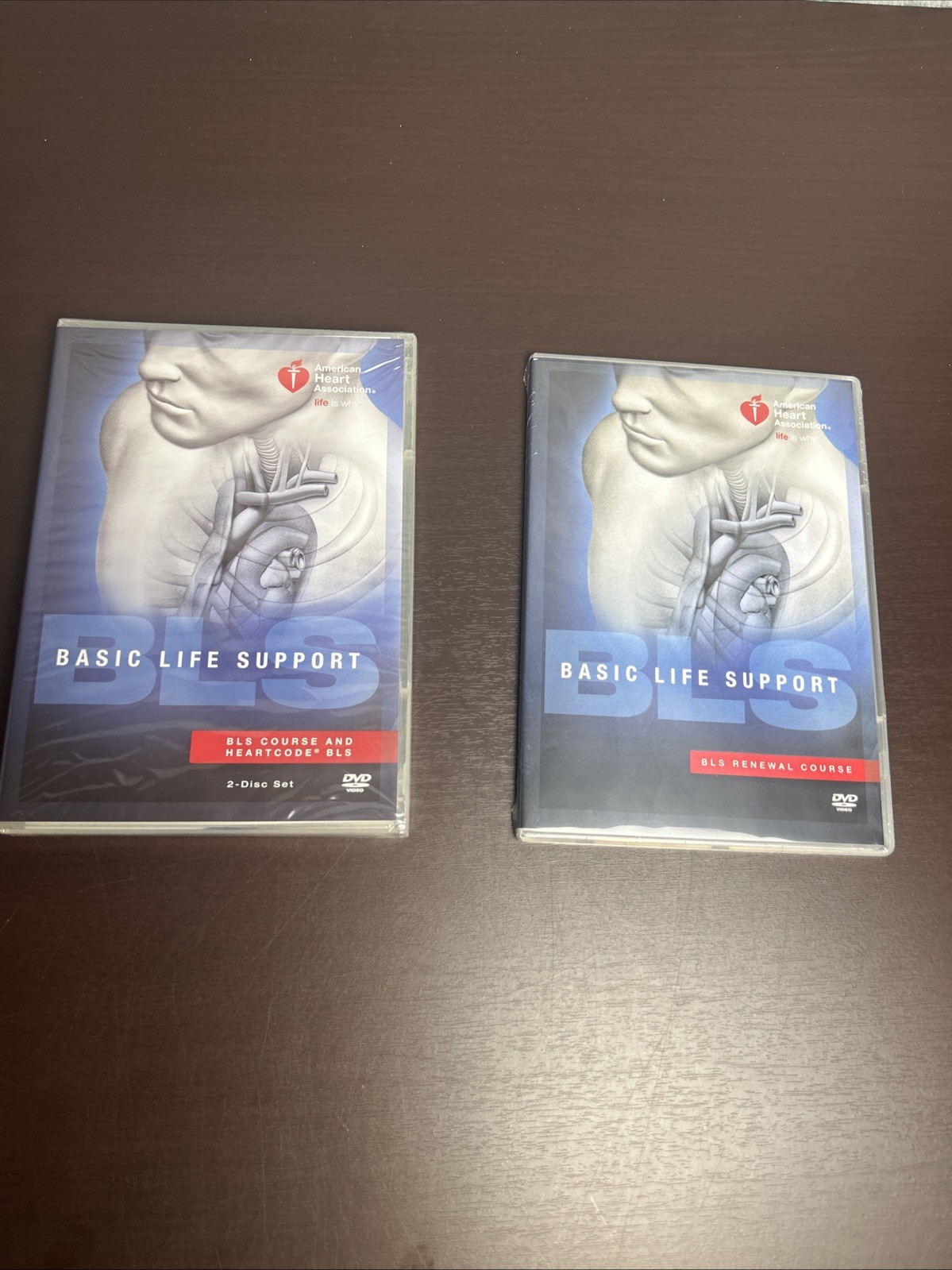 AHA Basic Life Support DVD Set : BLS Course, HeartCode BLS, and BLS Renewal New