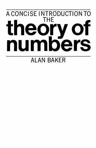 A Concise Introduction to the Theory of – Paperback, by Baker Alan – Very Good