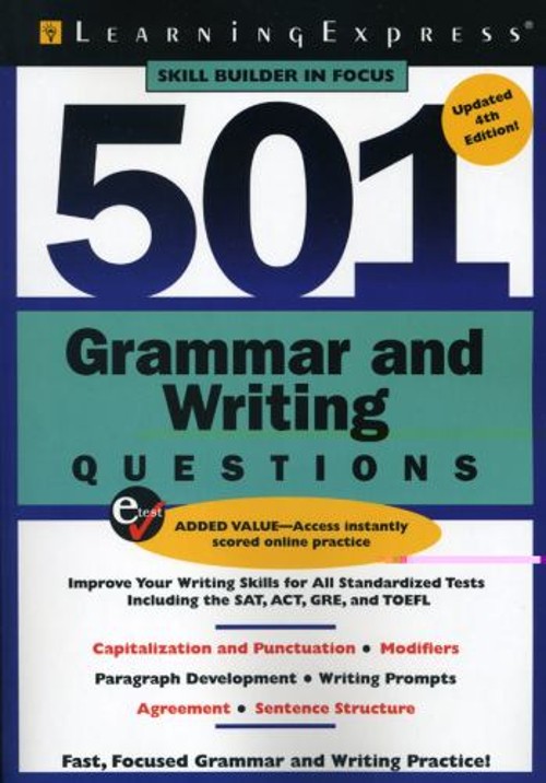 501 Grammar and Writing Questions : Fast, Focused Practice Paperb