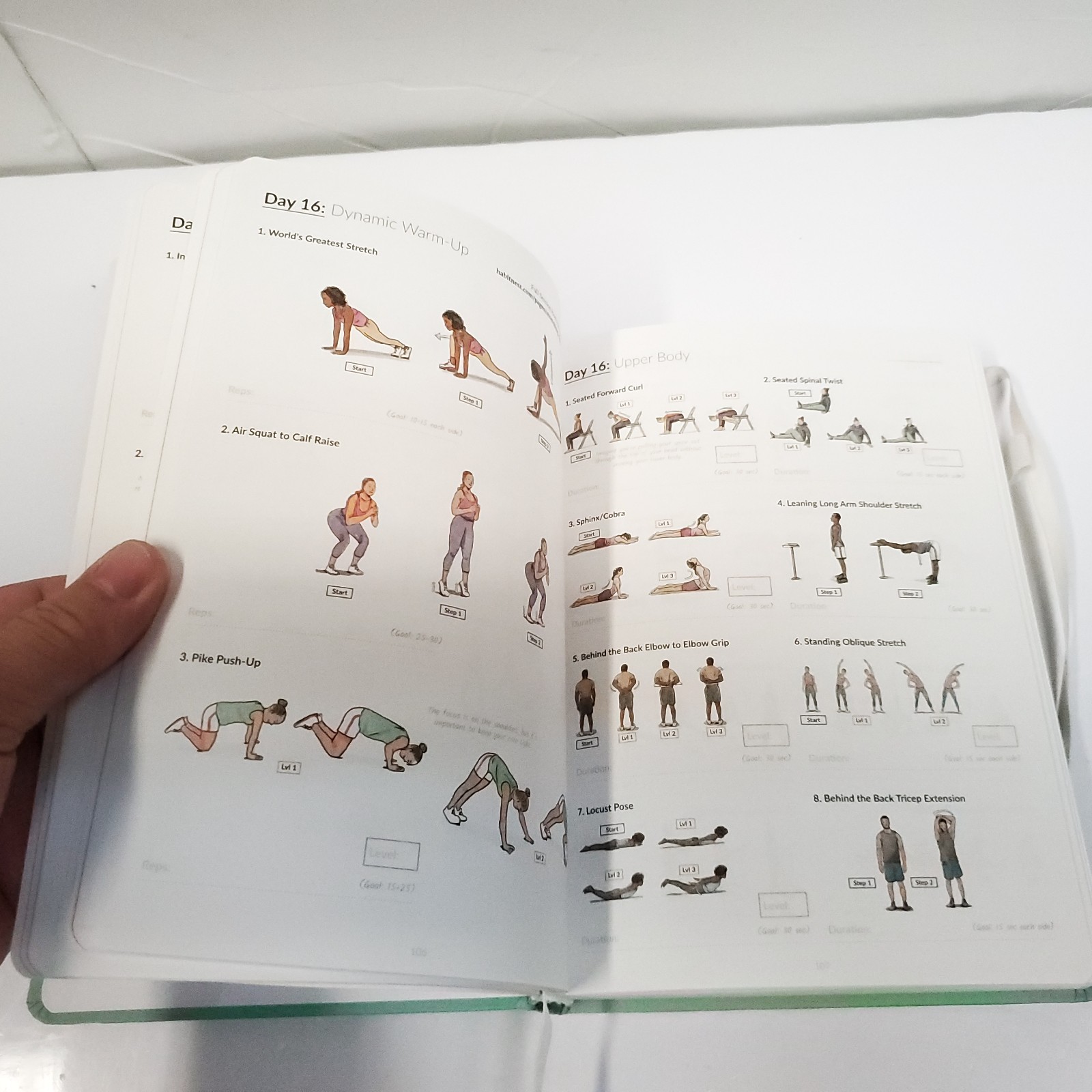 Stretching Sidekick Journal by Habit Nest Guided Stretching Volume 1 Very Good