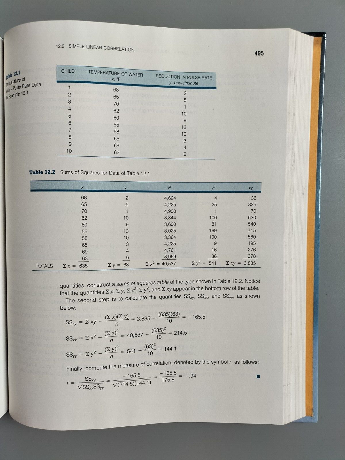 Statistics By Example Terry Sincich 1985 Second Edition Hardback