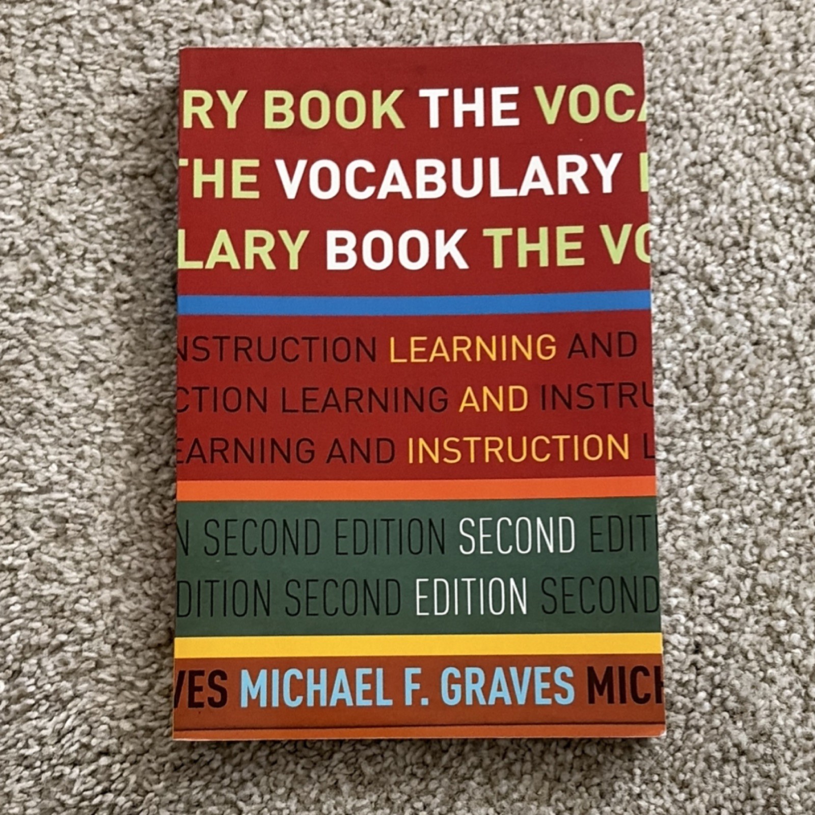 Teachers College Press The Vocabulary Book Learning & Instruction 2nd Ed PB 2016