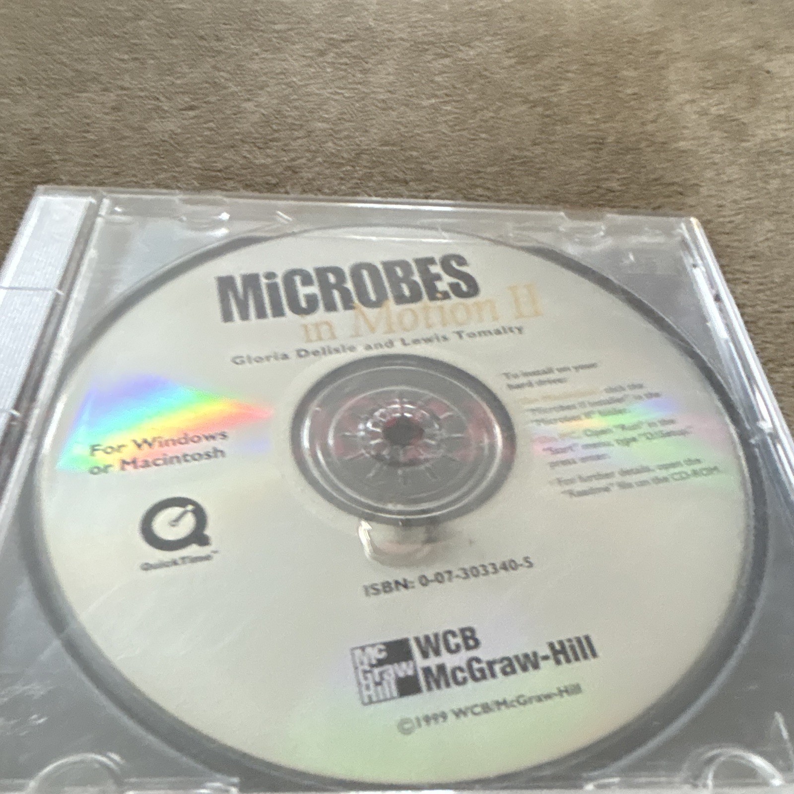 WCB McGraw-Hill Microbes in Motion II Microbiology CD-ROM Win/Mac (1999)
