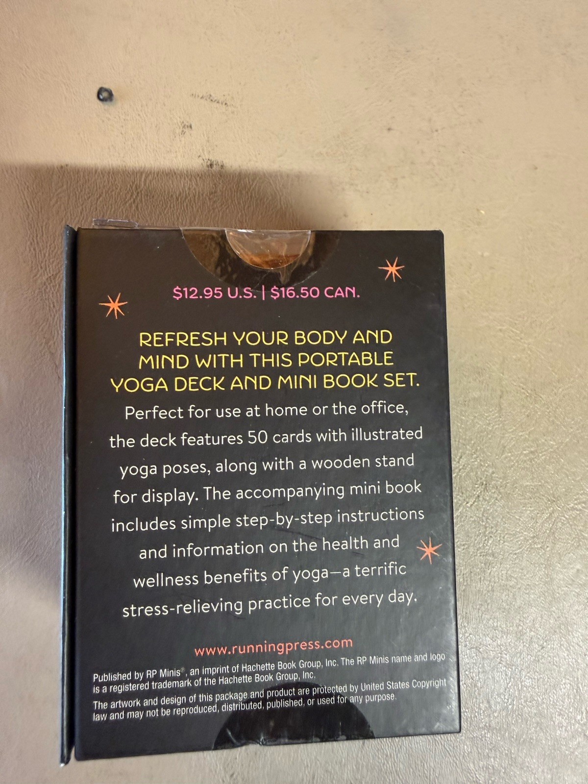 Running Press Everyday Yoga (Mixed Media Product) RP Minis Brand New