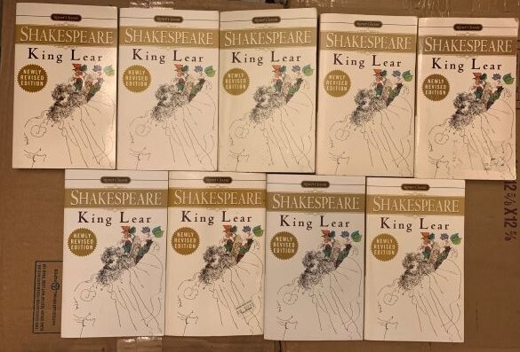 King Lear- Shakespeare- lot of 9 signet classic paperbacks Class set