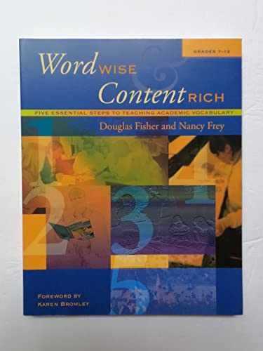Word Wise and Content Rich, – Paperback, by Fisher Douglas; Frey – Very Good c