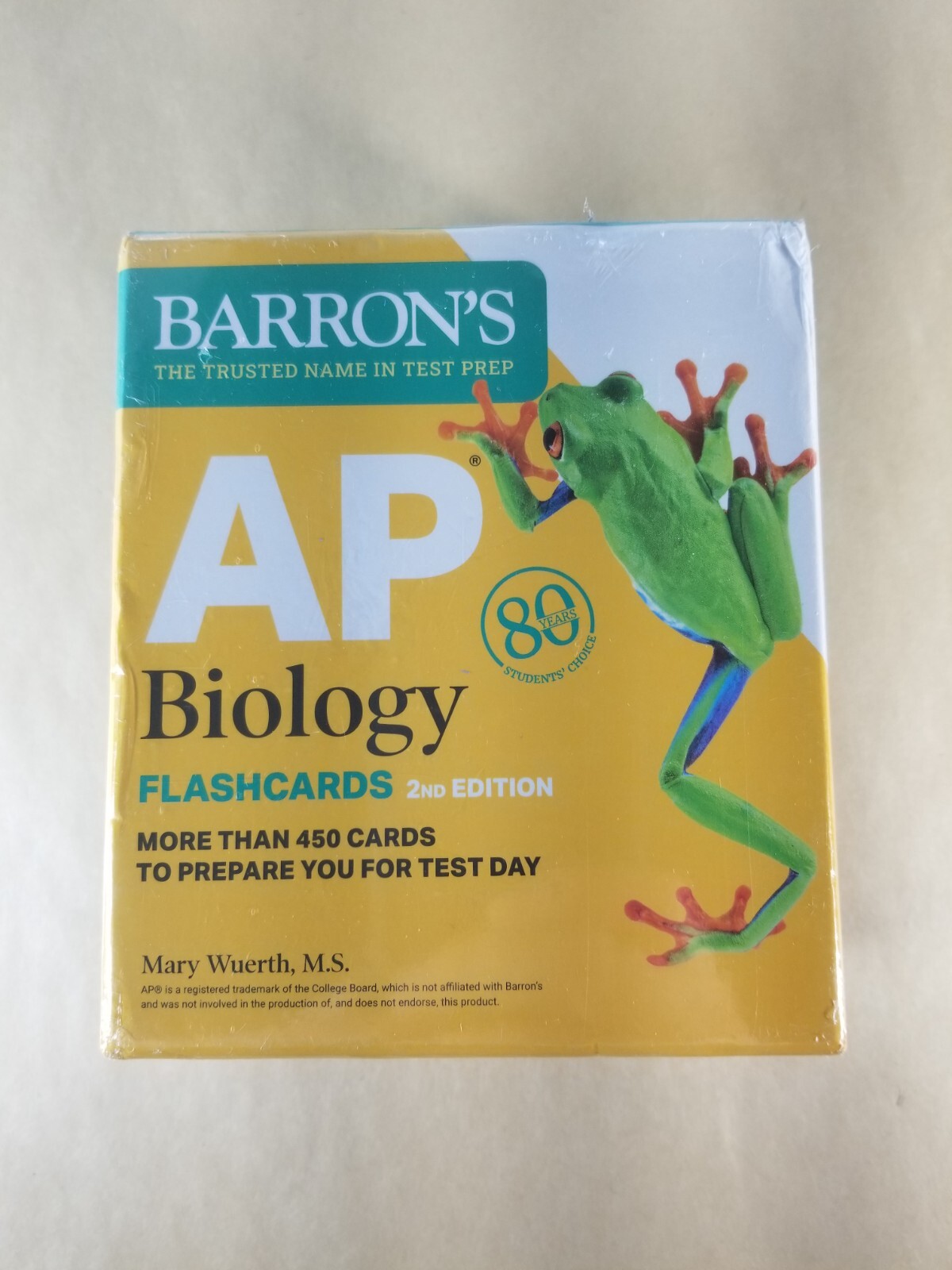 Barron’s AP Biology Flashcards 2nd Edition 450+ Cards New Sealed