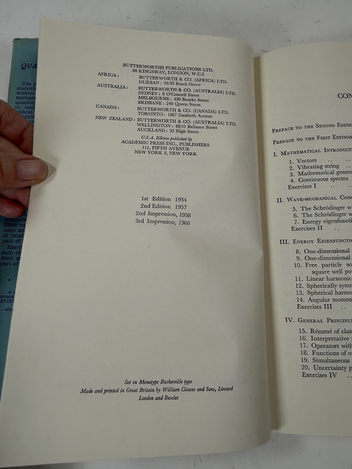 MANDL Quantum Mechanics: Second Edition (1960) Dust Jacket