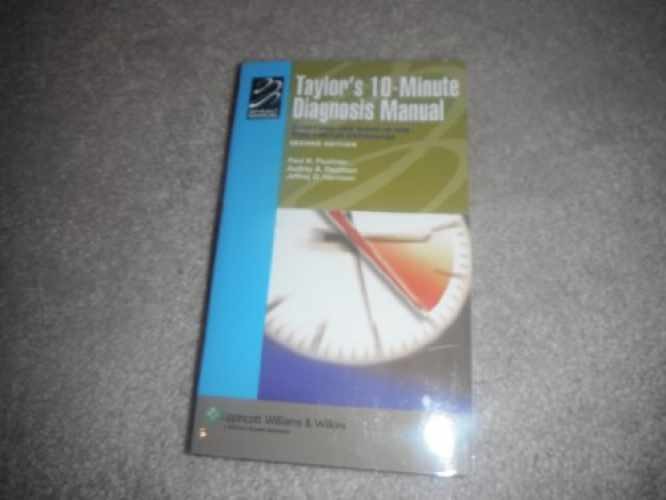 Taylor’s 10-minute Diagnosis – Paperback, by Paulman Audrey A. – Very Good