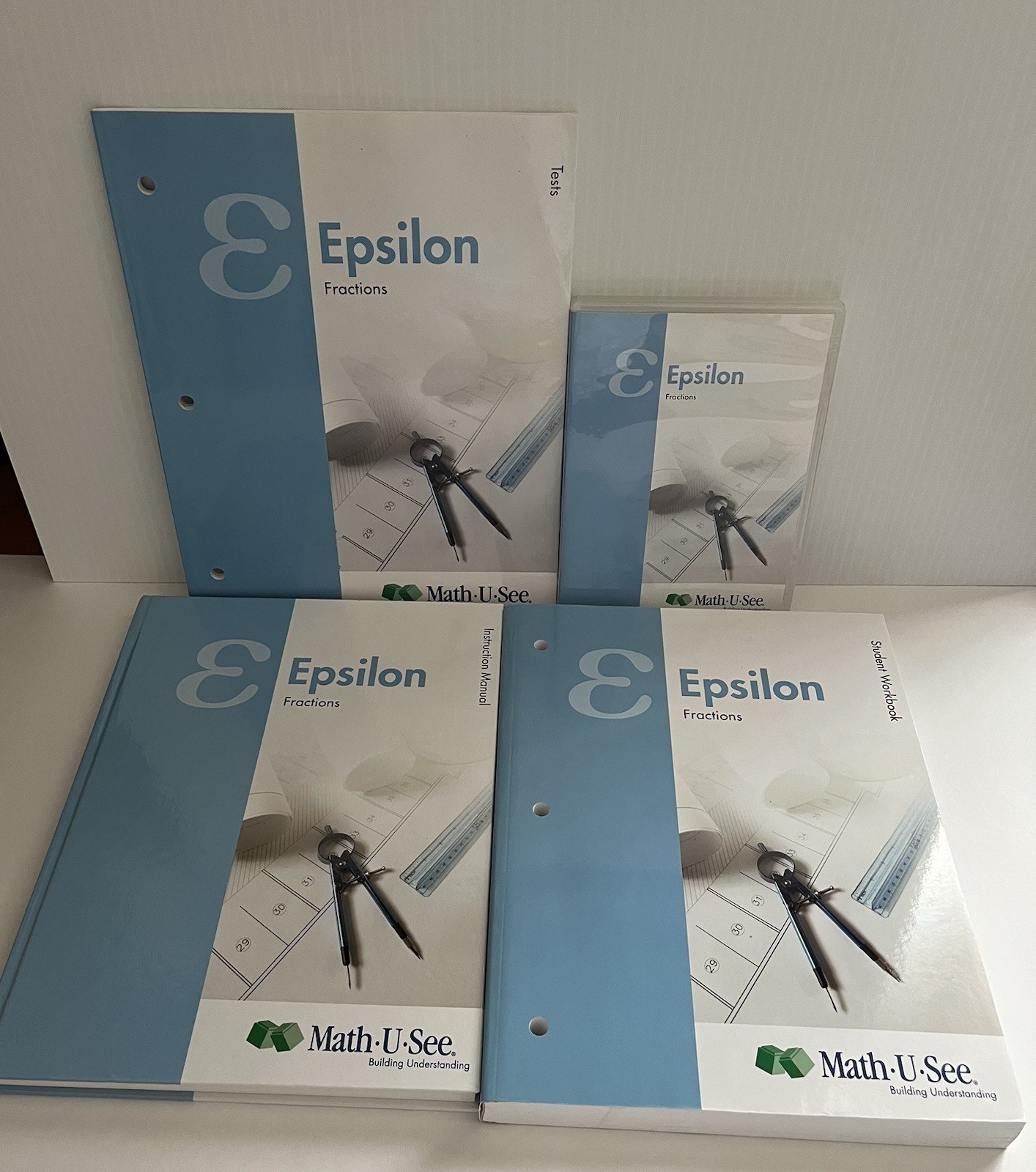 Math-U-See Epsilon: Fractions Student Workbook Instruction Manual DVD