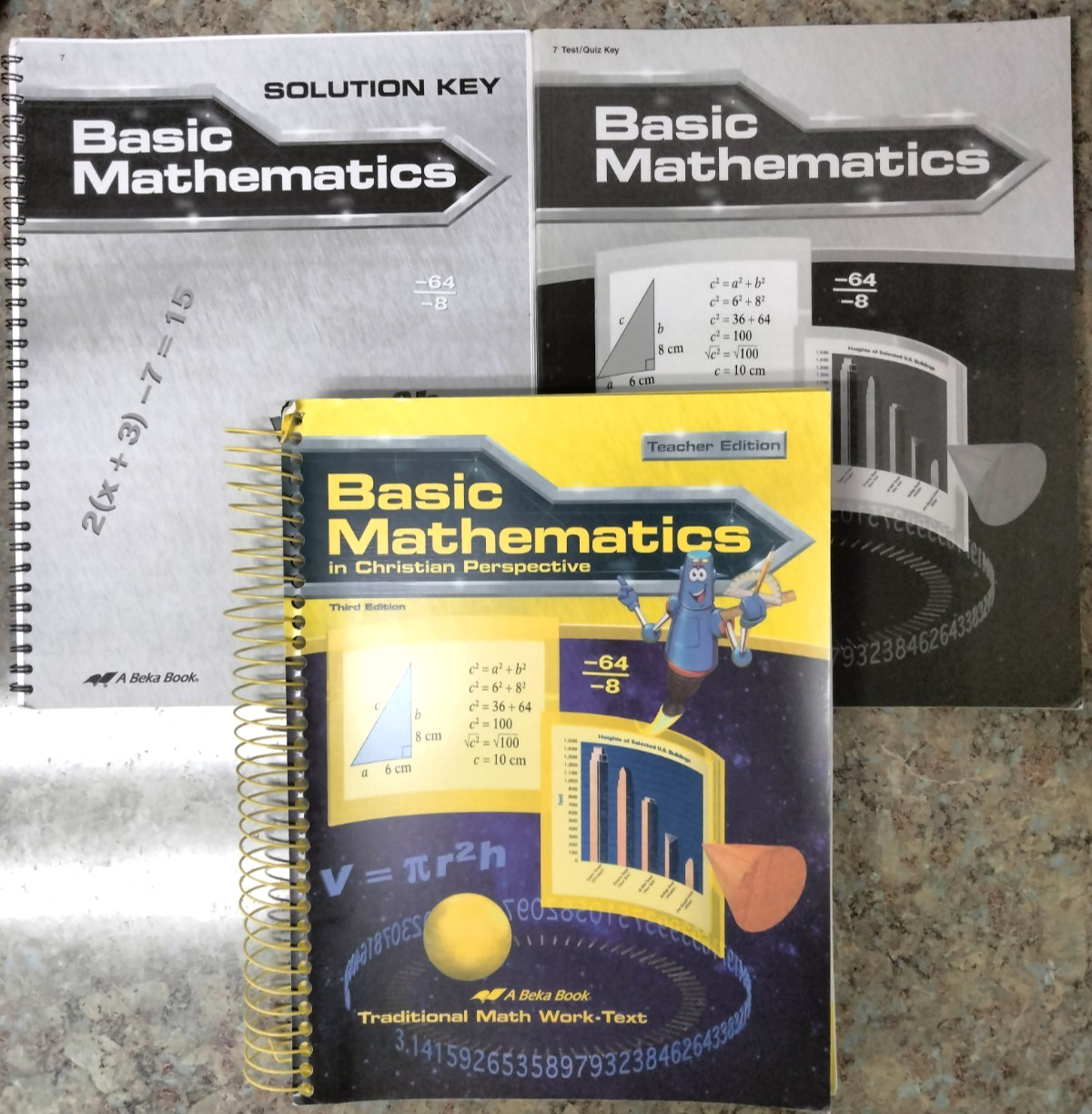 A Beka Basic Mathematics Third Edition Teacher Edition and Answer Keys