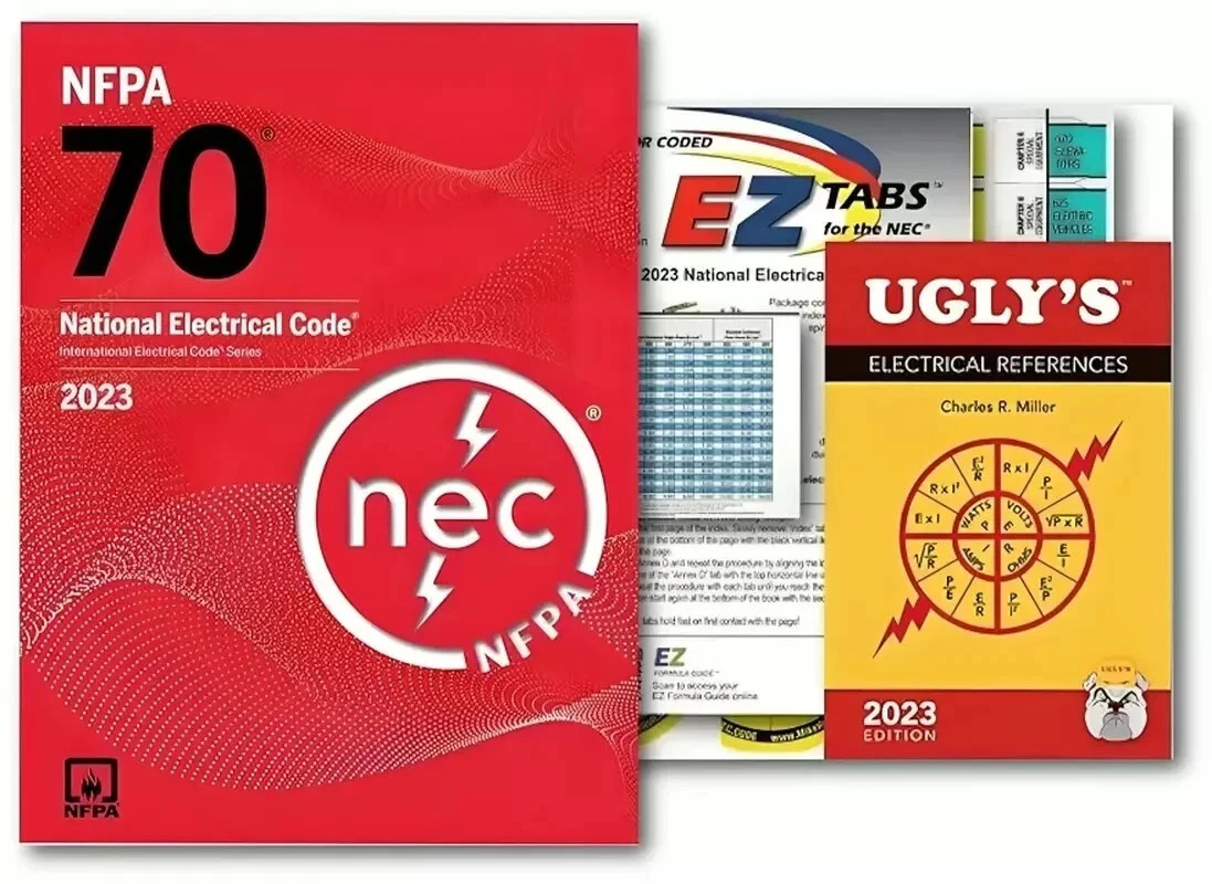 NFPA 70 2023 NEC Code Book nfpa PB + Ugly’s Electrical Ref Spiral + EZ New Stock