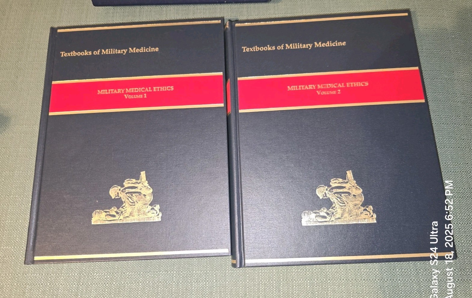 BOOK LOT Military Medical ETHICS US Army Surgeon General TMM Series MEDICINE (2)