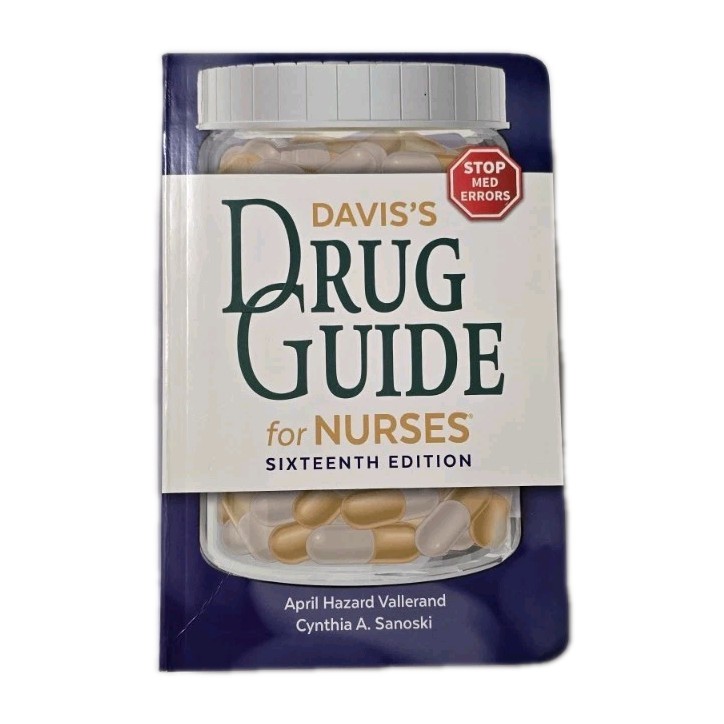 Davis’s Drug Guide for Nurses 16th Edition – Paperback – New| Unused Code