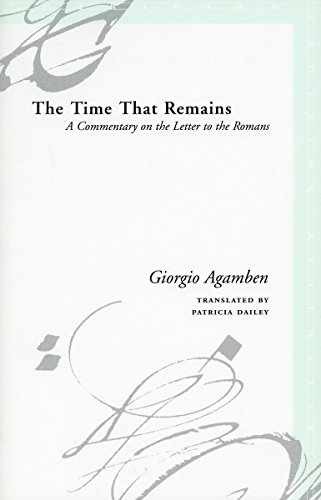 The Time That Remains: A – Hardcover, by Giorgio Agamben – Very Good b