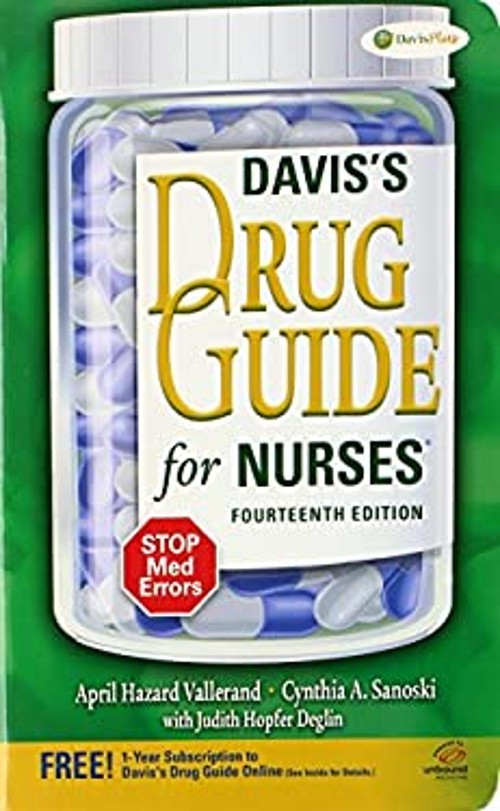 Pkg: Tabers 22nd Index and Vallerand Drug Guide 14th F.A. Davis C