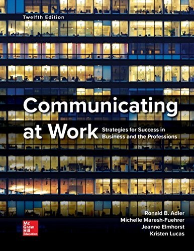 Loose Leaf for Communicating at Work, Adler