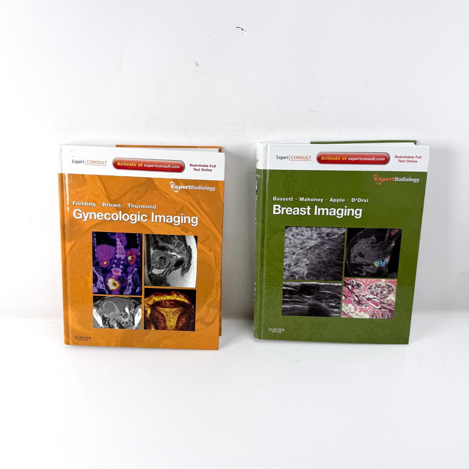 GYNECOLOGIC & BREAST IMAGING: EXPERT RADIOLOGY SERIES TEXTBOOK Lot of 2