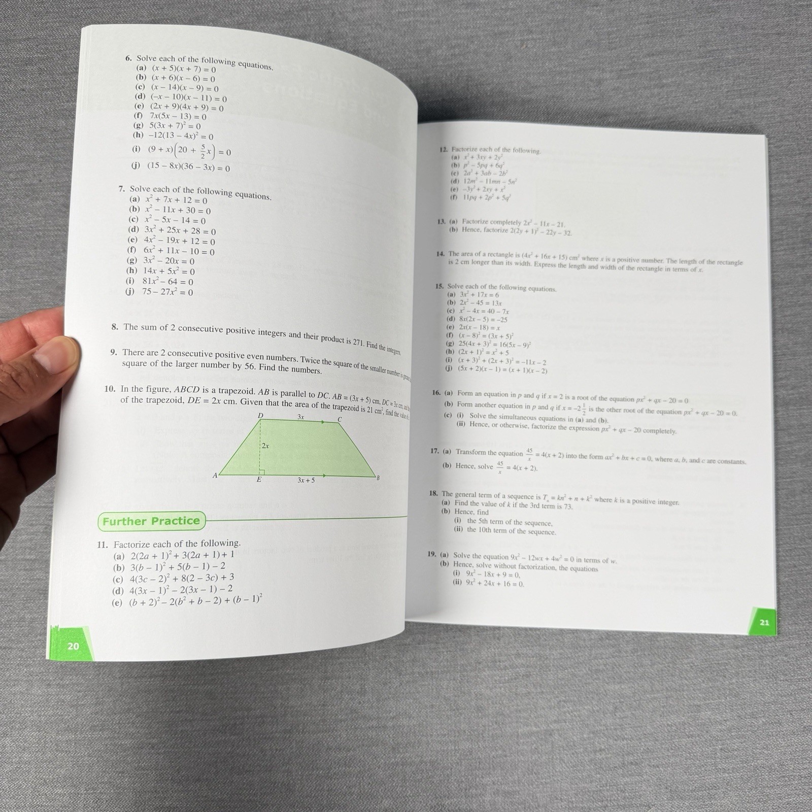 Singapore Math – Dimensions Math 8A & 8B Textbook Supplements Only, Paperback