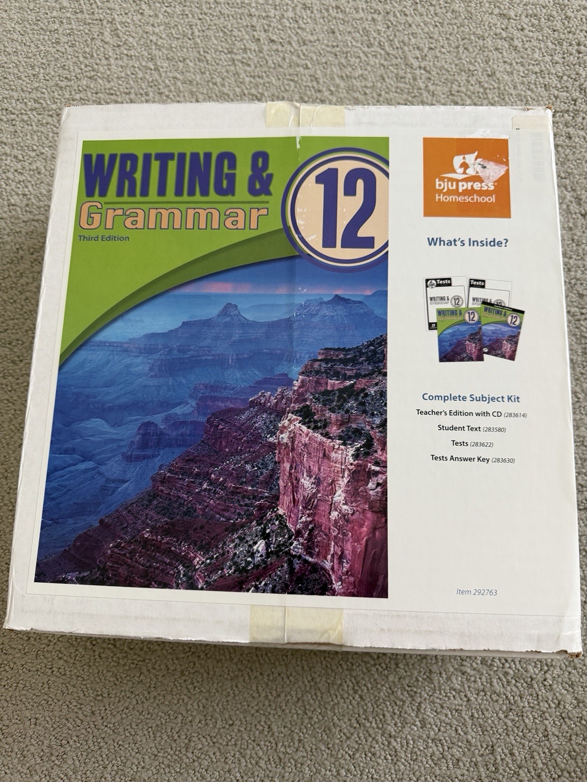 Writing & Grammar 12 BJU Student workbook, Teacher’s guide and tests/answers