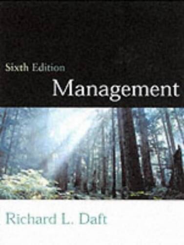 Management – Hardcover By Daft, Richard L – GOOD