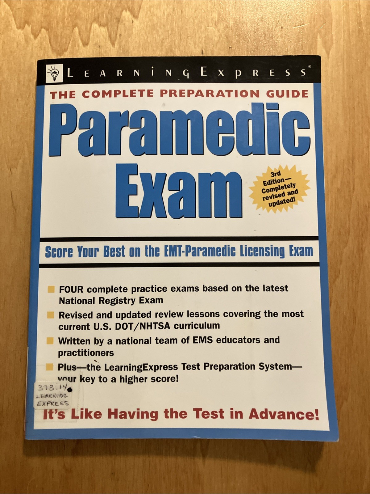 Paramedic Exam Ser.: Paramedic Exam by LearningExpress Staff (2007, Perfect)