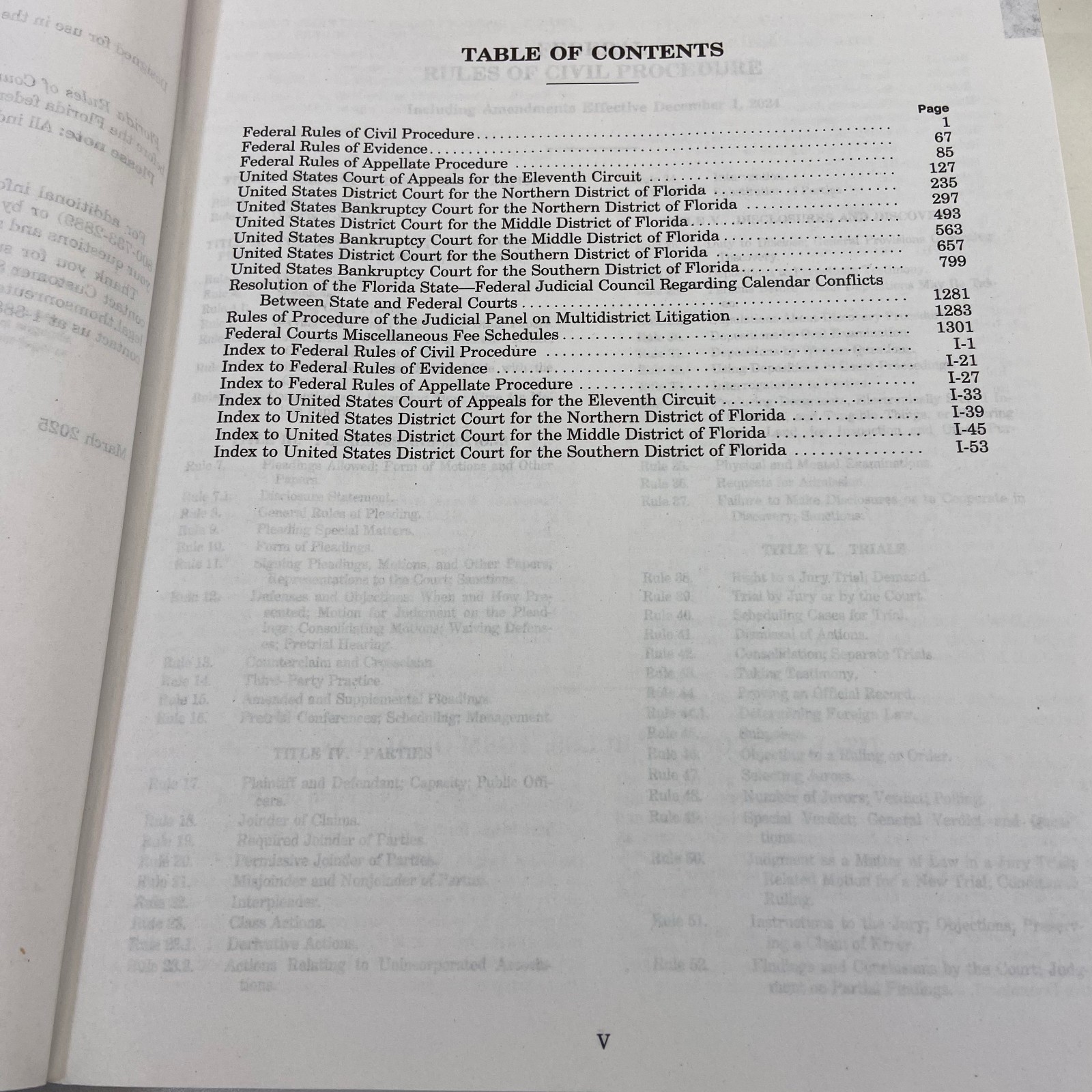 Florida Rules of Court State and Federal 2025 Thomson Reuters Law 2 Volume Set