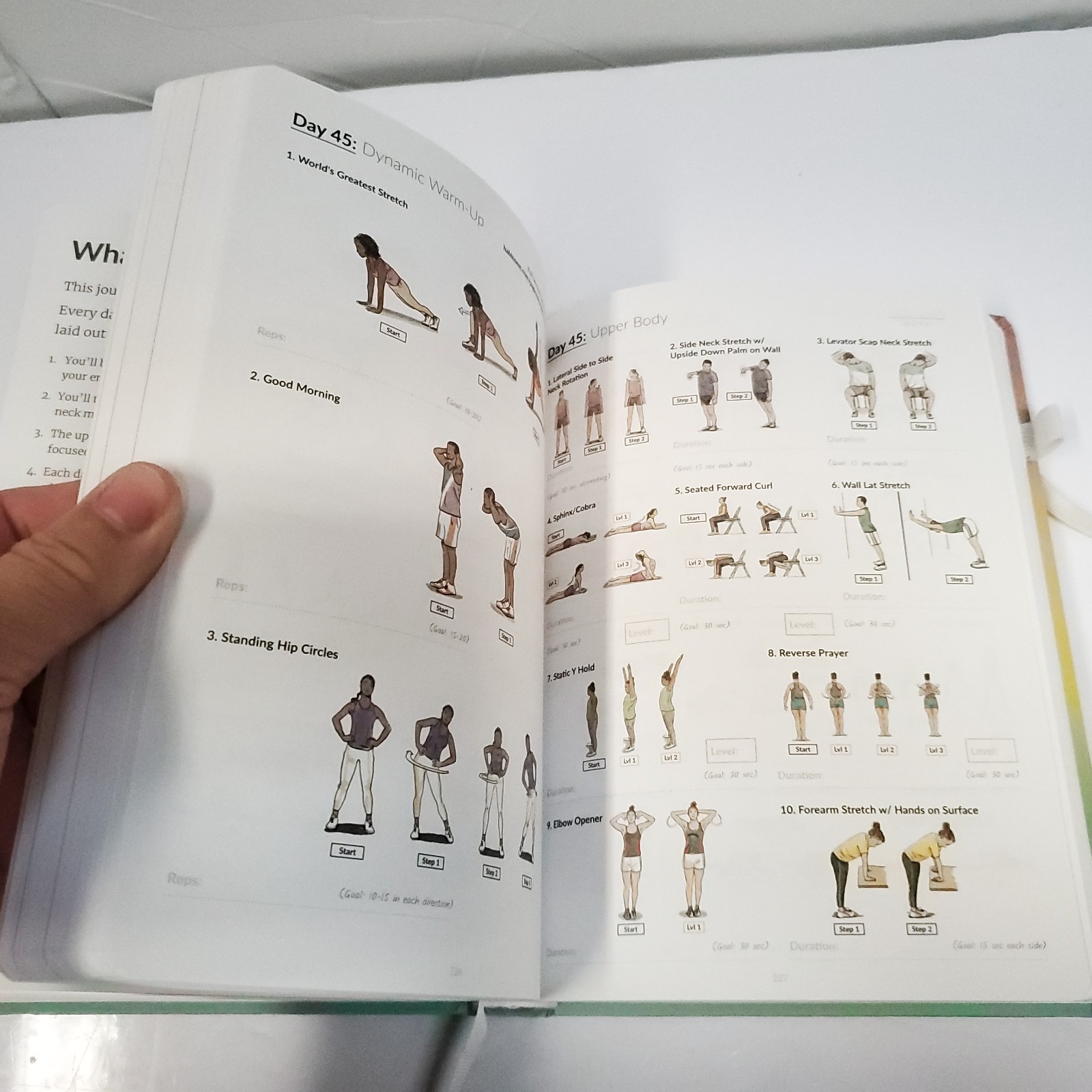 Stretching Sidekick Journal by Habit Nest Guided Stretching Volume 1 Very Good
