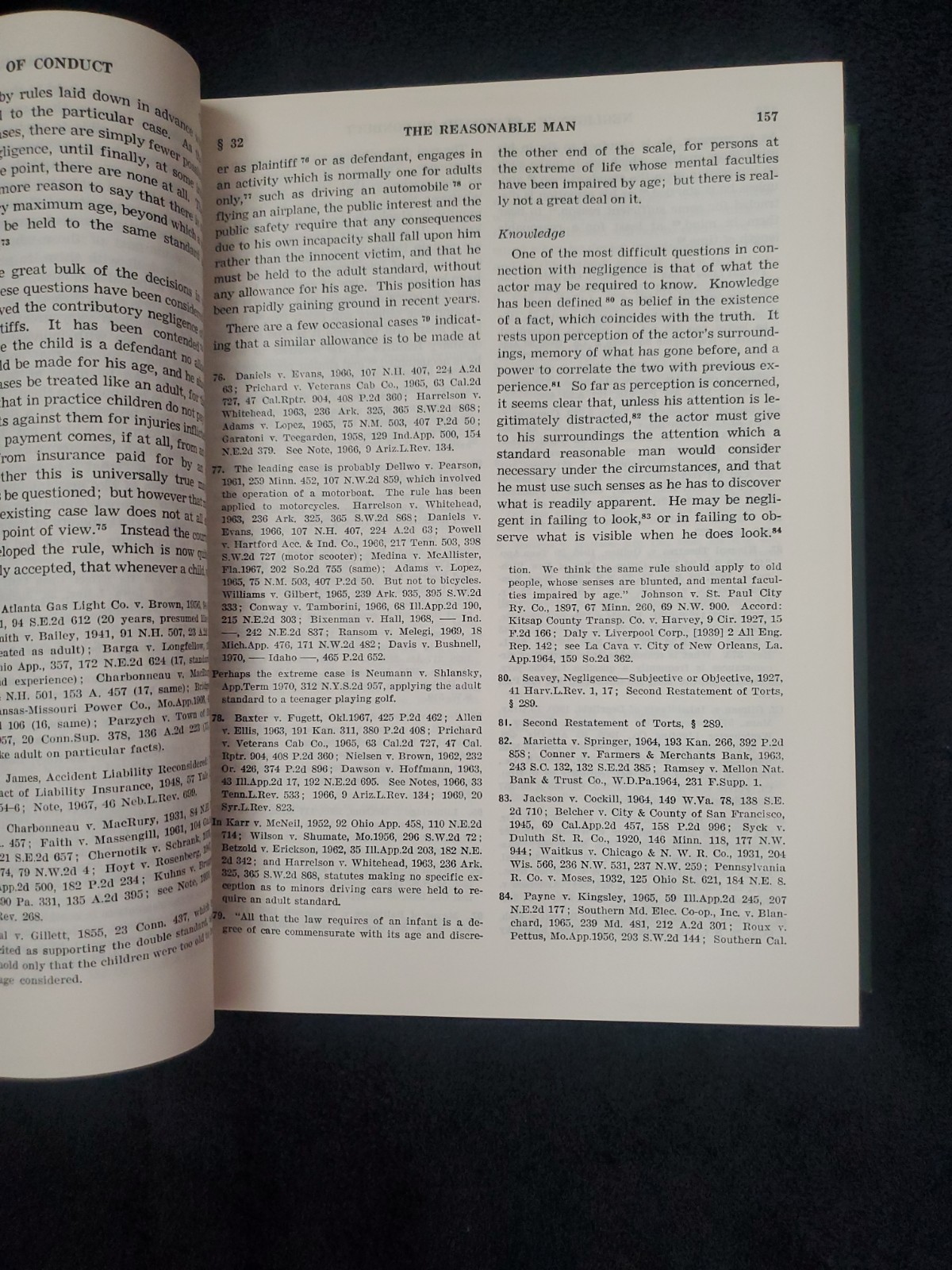 LAW OF TORTS by William L Prosser 1971 Hornbook Series 4th Printing Hardcover