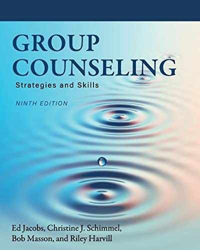 Group Counseling: Strategies – Paperback, by Jacobs Ed; Schimmel – Very Good h