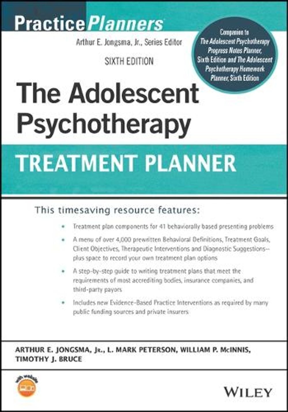 The Adolescent Psychotherapy Treatment Planner 6th Edition by L. Mark Peterson (