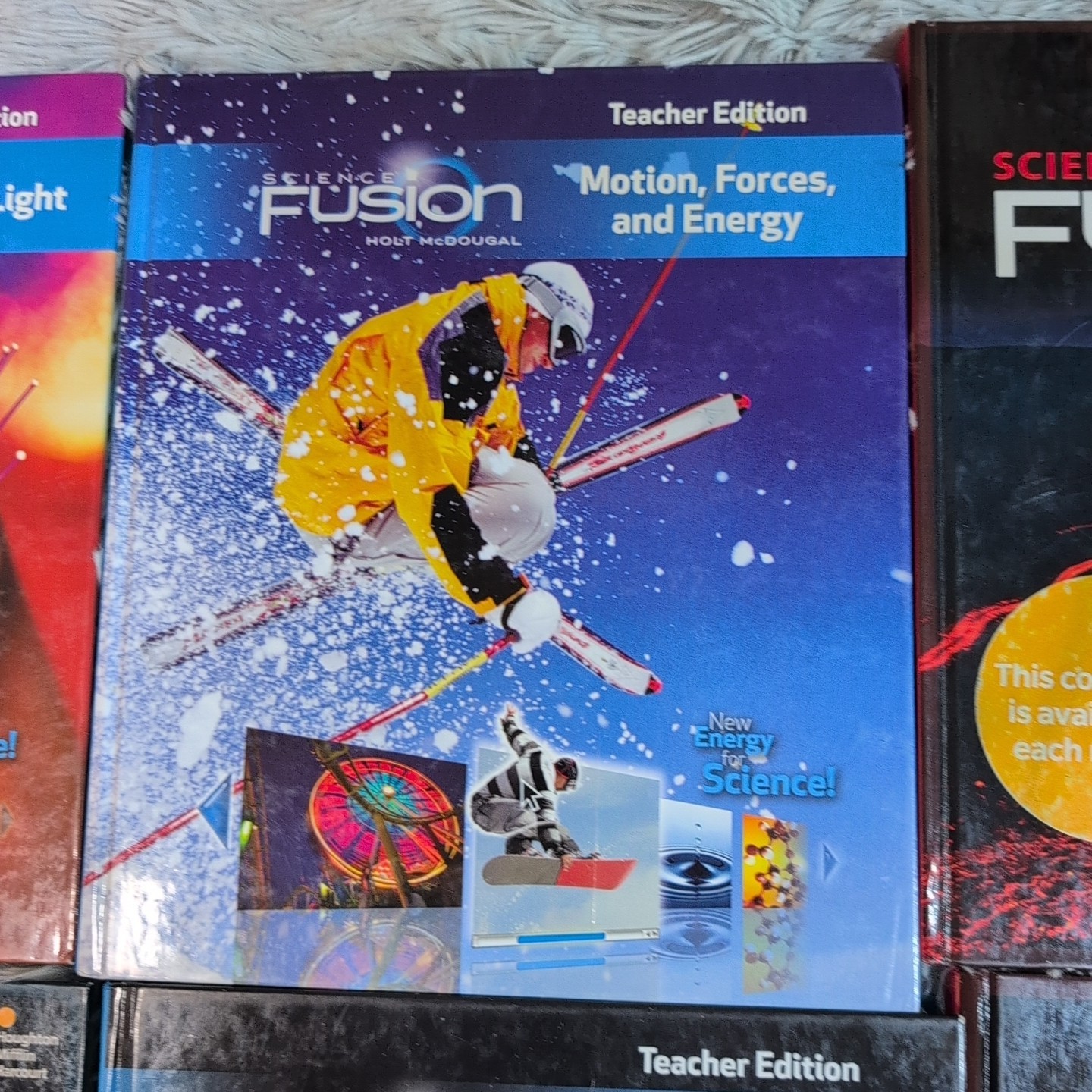 Lot Of 6 Science Fusion Teacher Edition Houghton Mifflin Hardcover Homeschool
