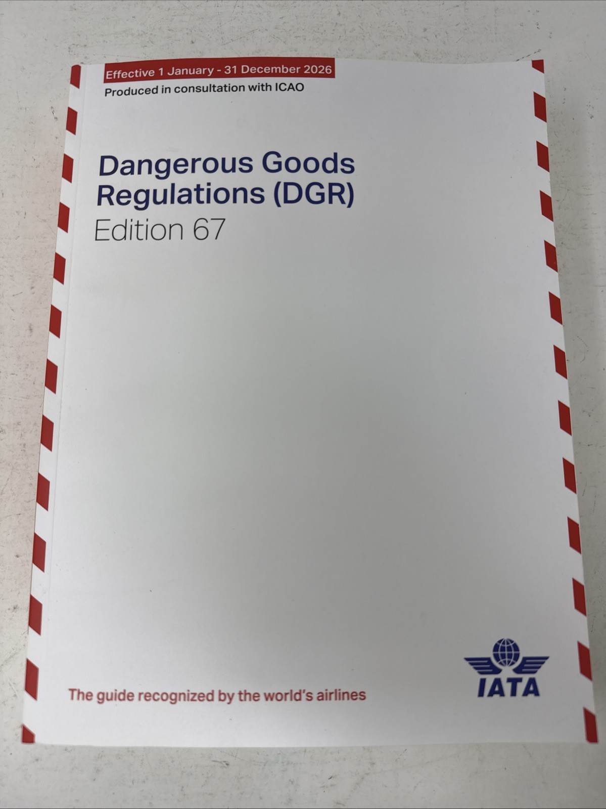 2026 67th Edition IATA DANGEROUS GOODS REGULATIONS (Perfect Bound) (English) DGR