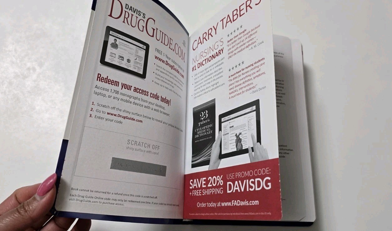 Davis’s Drug Guide for Nurses 16th Edition – Paperback – New| Unused Code