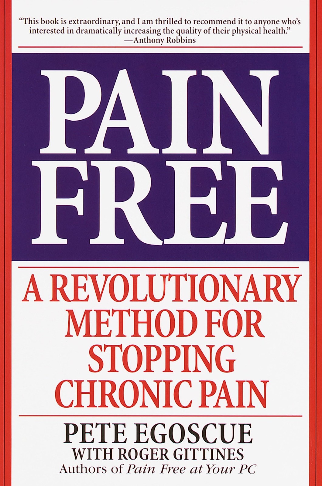 Pain Free: A Revolutionary Method for Stopping Chronic Pain – paperback Gitt…