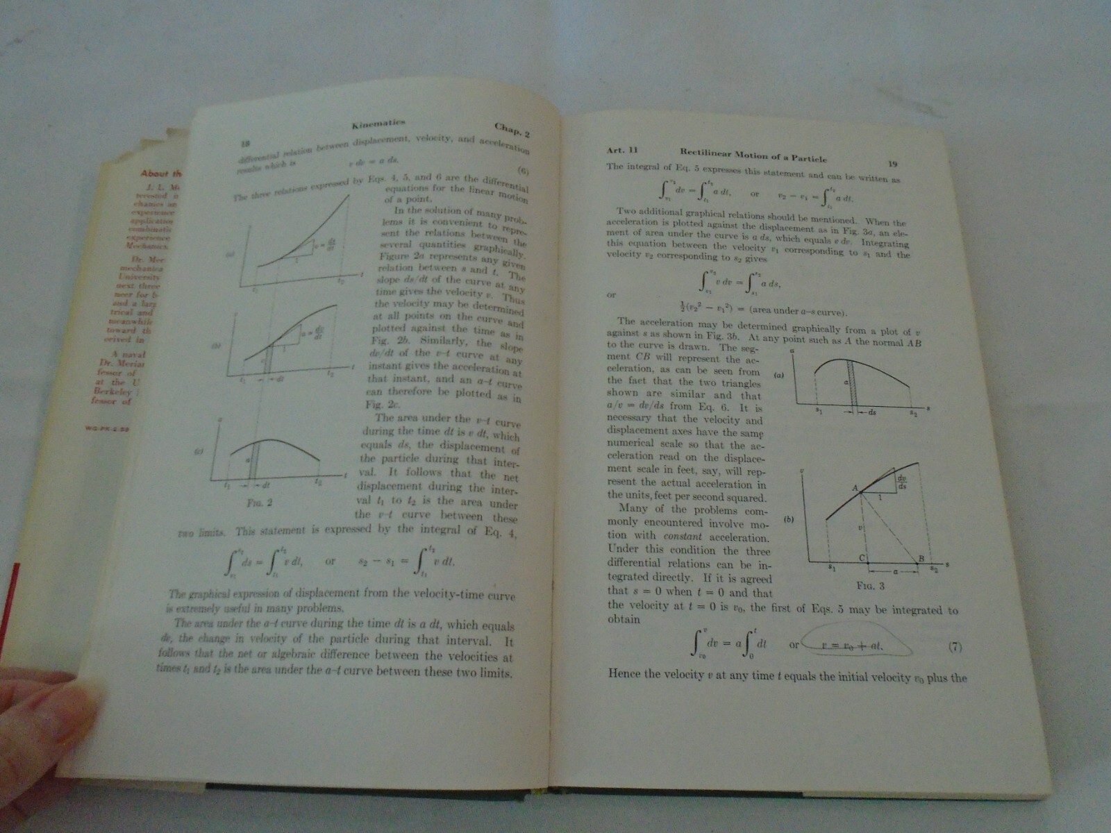 Mechanics Part II: Dynamics by J. L. Meriam, 1959 Second Edition, Hardcover D/J