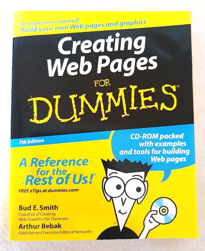 Creating Web Pages for Dummies – Doug Lowe – Paperback Including CD Rom – 2004