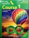 BIG IDEAS MATH COURSE 1 A COMMON CORE CURRICULUM, – Hardcover **Excellent**