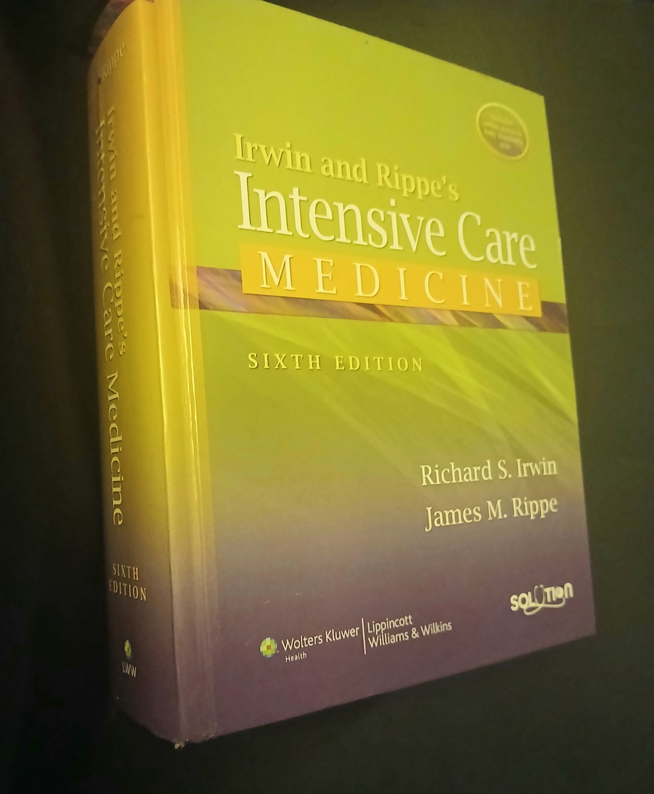 Intensive Care Medicine by James M. Rippe 2007, Hardcover 6th Edition Irwin