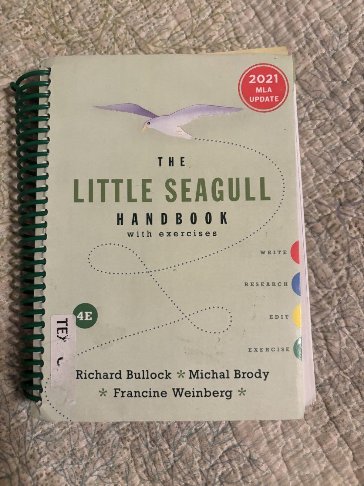Little Seagull Handbook With Exercises 4e: 2021 MLA Update, Richard Bullock
