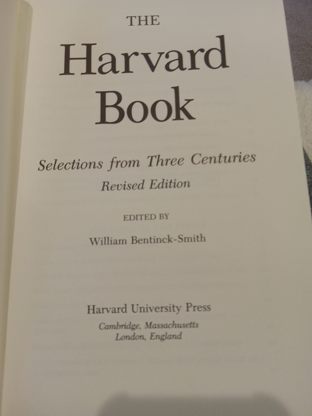 The Harvard Book Prize Book With Papers And Personal Picture