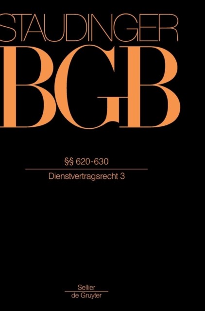 Oetker Reuter – Vorbem zu 620 ff. 620-630 – New hardback or cas – X555z