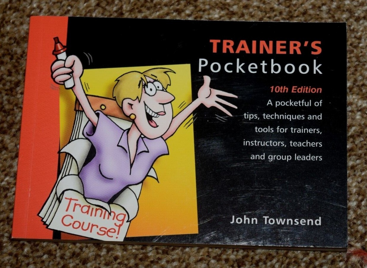“TRAINER’S Pocketbook w Facilitator’s Rainbow” 10th Ed, 124Pages, (4″ x 6″) New
