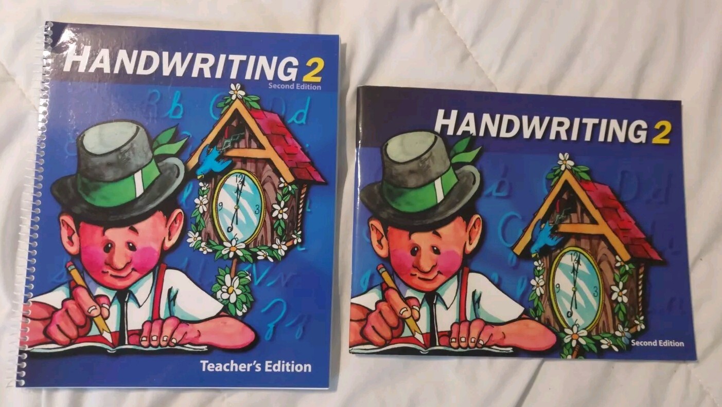 BJU Press Handwriting 2 SET Teacher’s Edition and Student Workbook 2nd Edition